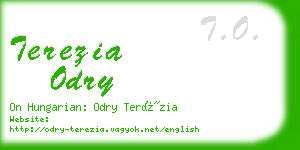 terezia odry business card